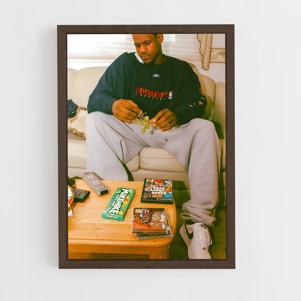 Poster Chill avec LeBron – affiche Basketball (vue 5)